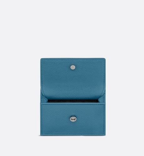 dior and shawn signature|Trifold Wallet Blue Grained Calfskin with DIOR AND SHAWN .